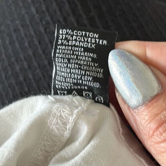 Hue white high waist distressed jeggings sz medium‎ - Picture 9 of 9